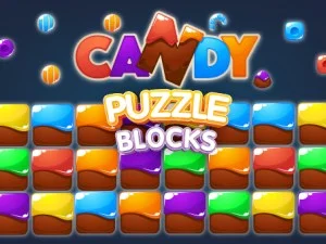 Blocuri de puzzle cu bomboane
