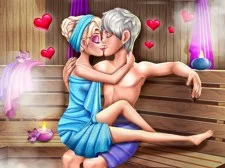 Sauna reginei de gheață flirtează
