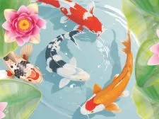 Koi Fish Pond - Joc de îmbinare inactivă